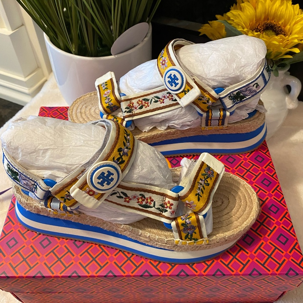 TORY BURCH DAISY SPORT TWO-BAND SANDALS - Picture 2 of 10